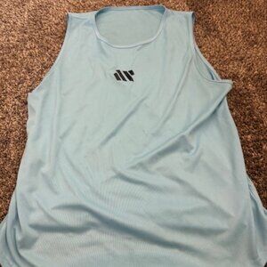 Mens Baby Blue Gym Tank-Top - XL mesh style